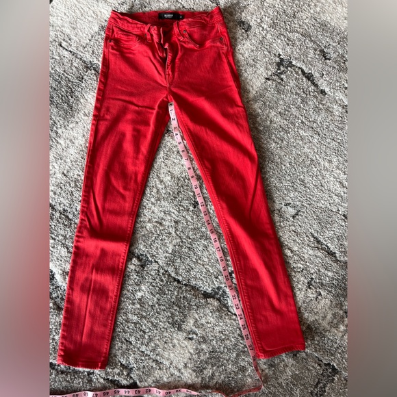 Hudson Jeans Red Skinny Jeans Vibrant Denim - Picture 2 of 4